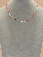 Cabana Rainbow Bohemian Mixed Bead Crystal Choker Necklace